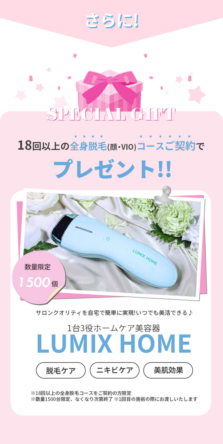 ルミクスホームプレゼント