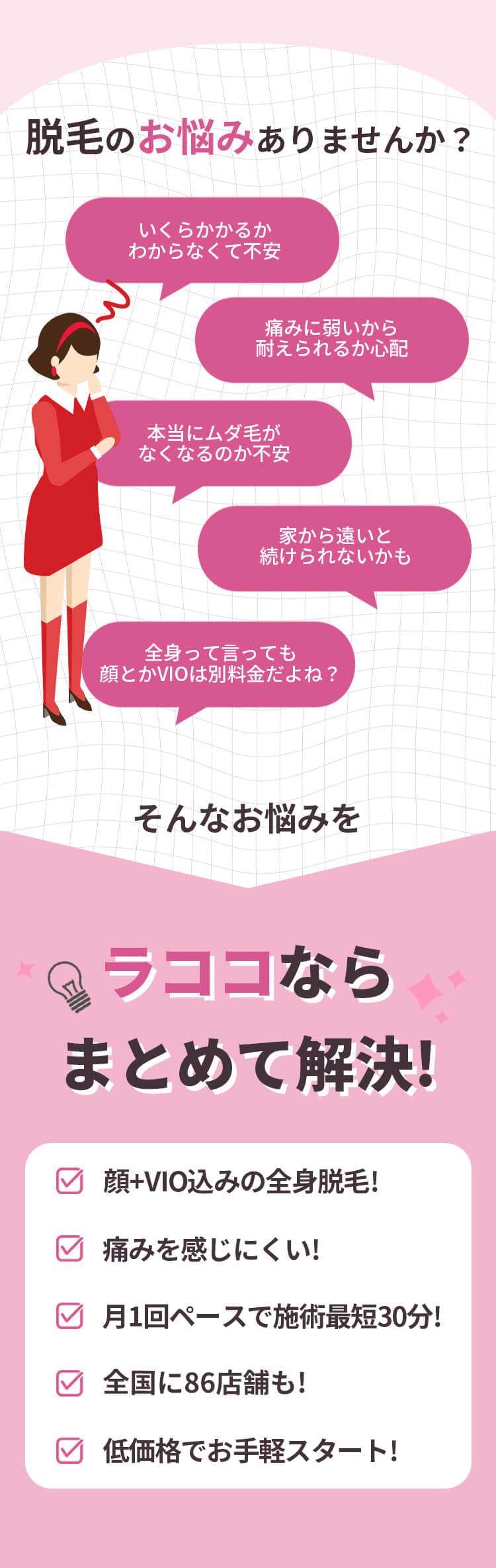 脱毛のお悩み